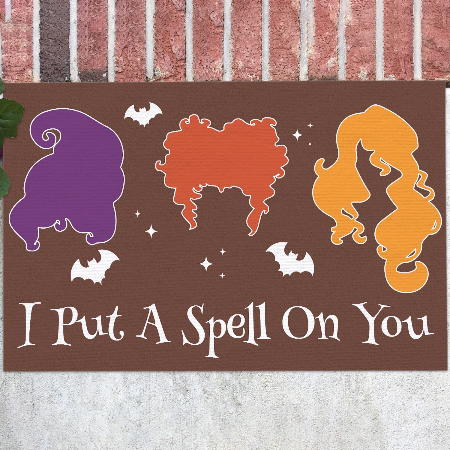 Personalized Saying Halloween Decorations Hocus Pocus Doormat