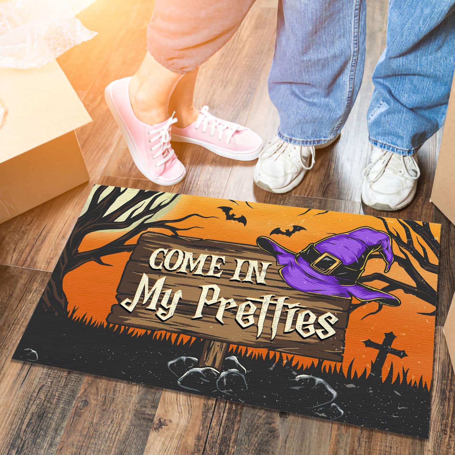 Come In My Pretties Witch Halloween Indoor Doormat, Halloween Home