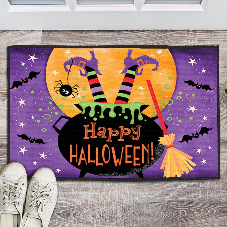 Happy Halloween Doormat, Halloween Mat, Gift For Halloween
