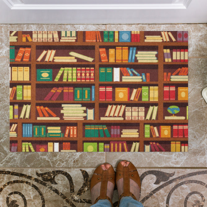 Books Doormat, Book Library Lovers Home Decorative Doormat