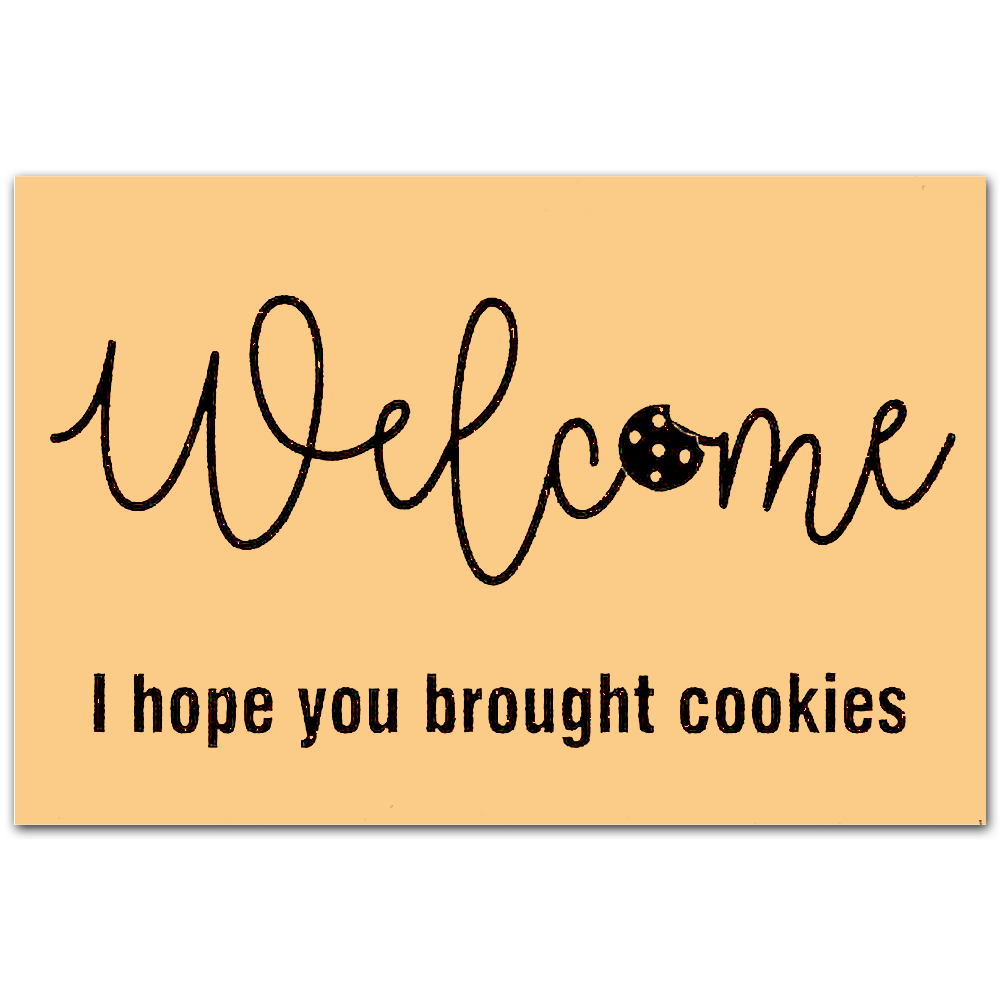 I Hope You Brought Cookies Funny Doormat, Cookie Lovers Home