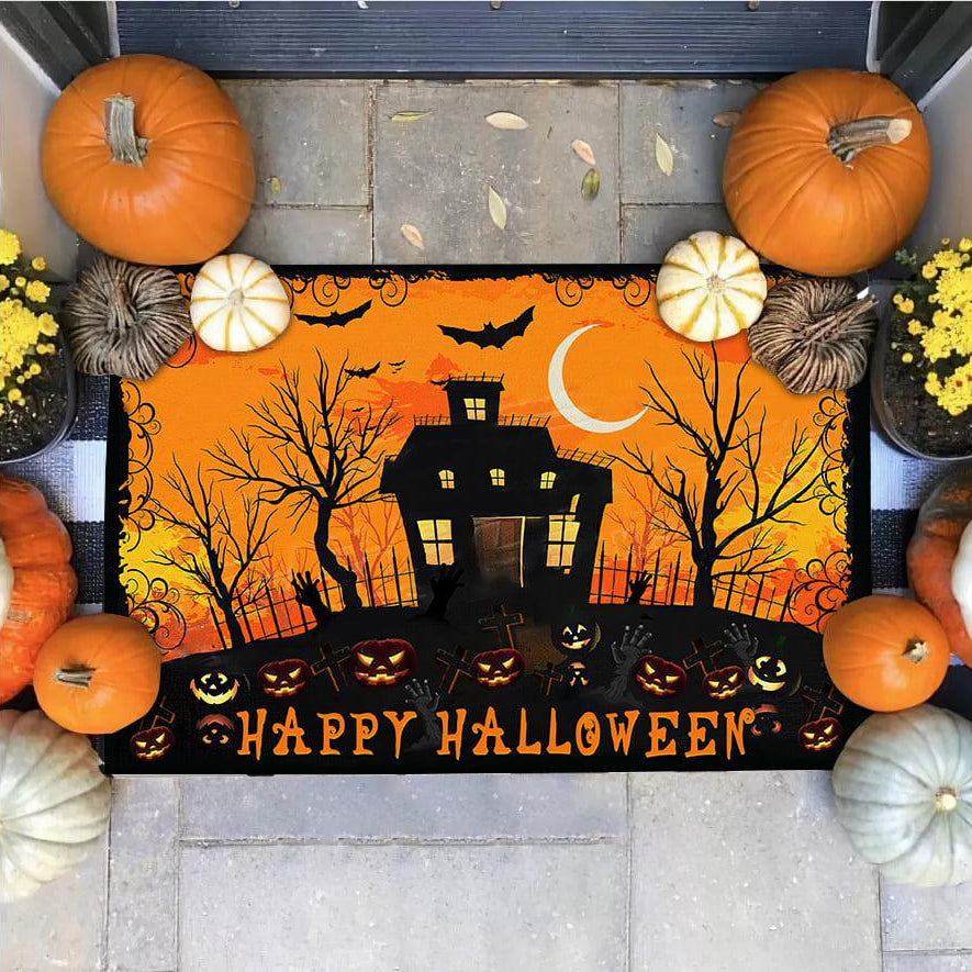 Happy Halloween Doormat, Halloween Decorative Home Doormat