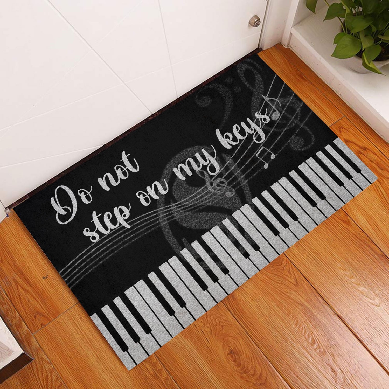 Piano Do Not Step On My Keys Doormat, Piano Lovers House Decorative
