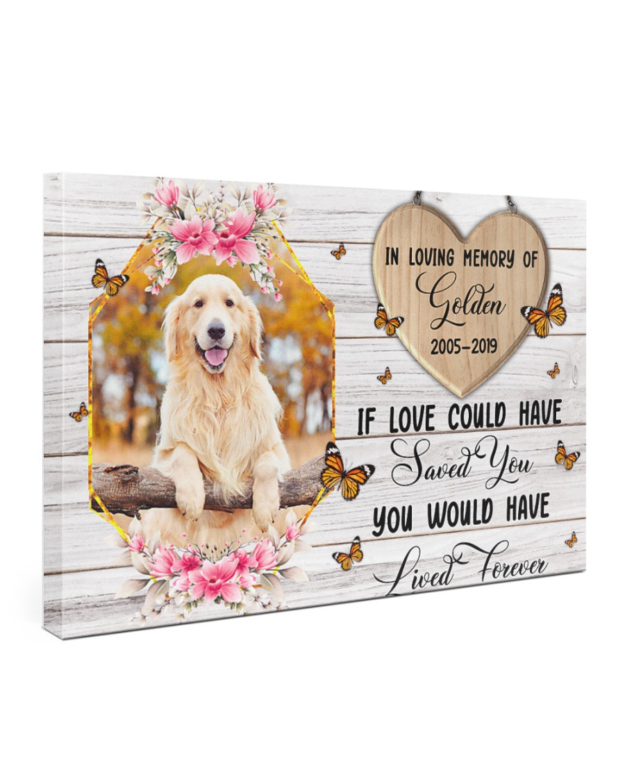 Personalized Dog Canvas Print, Custom Canvas Prints Memorial Pet Photo