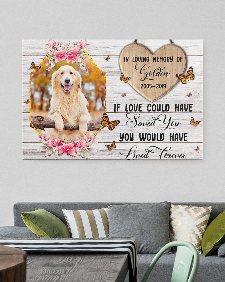 Personalized Dog Canvas Print, Custom Canvas Prints Memorial Pet Photo